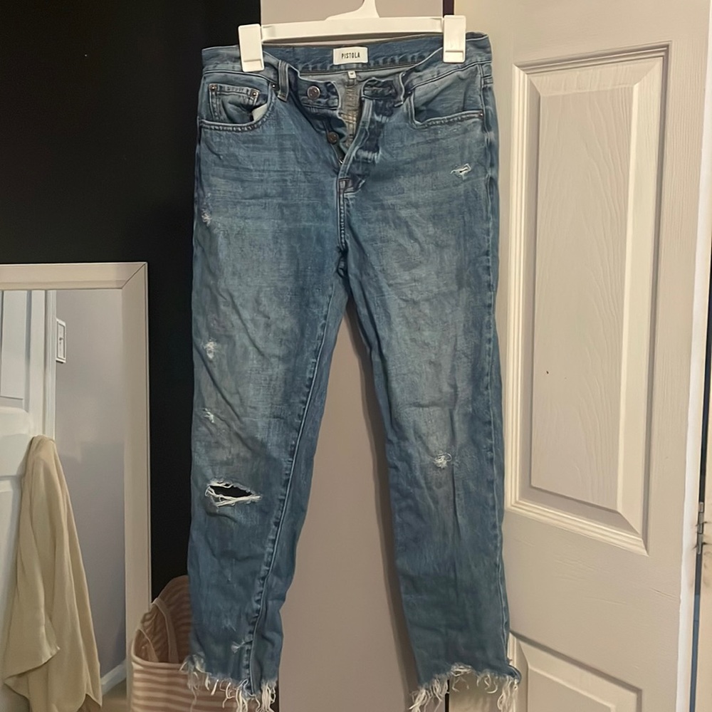 Pistola high rise cut off jeans